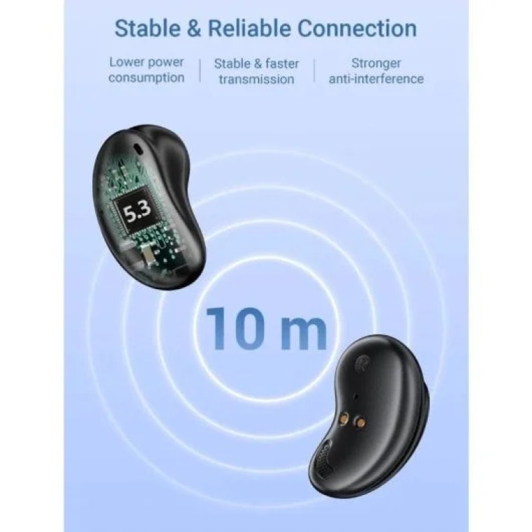 Vention Tiny T11 NBJB0 Auriculares Bluetooth con Estuche de Carga y Autonomía de 8h Negros