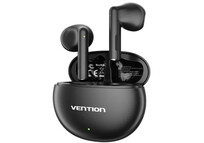 Vention ELF 06 NBKB0 Auriculares Bluetooth con Estuche de Carga y Autonomía de 6h Negros