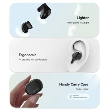Vention Tiny T12 NBLW0 Auriculares Bluetooth con Estuche de Carga y Autonomía de 6h Blancos