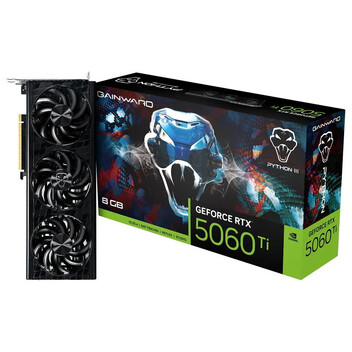 Tarjeta Gráfica Gainward GeForce RTX 5060 Ti Python III 8 GB GDDR7 Reflex 2 RTX AI DLSS4