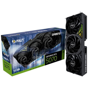 Tarjeta Gráfica Palit GeForce RTX 5070 GamingPro 12GB GDDR7 Reflex 2 RTX AI DLSS4