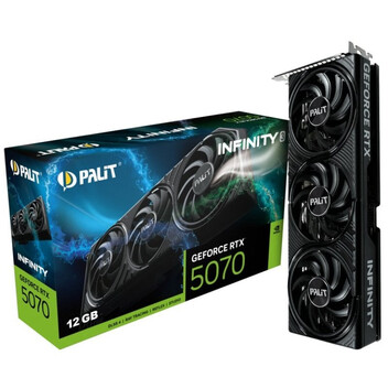Tarjeta Gráfica Palit GeForce RTX 5070 Infinity 3 12GB GDDR7 Reflex 2 RTX AI DLSS4 Tarjeta Gráfica Palit GeForce RTX 5070 Infinity 3 12GB GDDR7 Reflex 2 RTX AI DLSS4