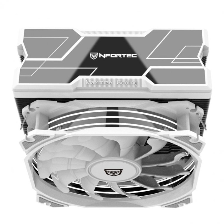 Nfortec Centaurus X 4Pipes ARGB Ventilador CPU 120mm Blanco