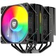 Nfortec SCULPTOR X Ventilador CPU Doble 6 Pipes 2x120mm A-RGB PWM Negro