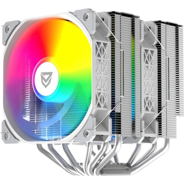 Nfortec SCULPTOR X Ventilador CPU Doble 6 Pipes 2x120mm A-RGB PWM Blanco