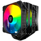 Nfortec Sculptor X2 Ventilador CPU 2x120mm ARGB TDP hasta 240W Negro Nfortec Sculptor X2 Ventilador CPU 2x120mm ARGB TDP hasta 240W Negro