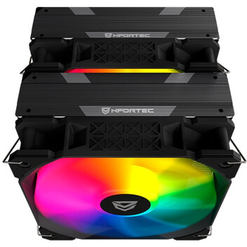 Nfortec Sculptor X2 Ventilador CPU 2x120mm ARGB TDP hasta 240W Negro Nfortec Sculptor X2 Ventilador CPU 2x120mm ARGB TDP hasta 240W Negro