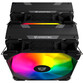 Nfortec Sculptor X2 Ventilador CPU 2x120mm ARGB TDP hasta 240W Negro Nfortec Sculptor X2 Ventilador CPU 2x120mm ARGB TDP hasta 240W Negro