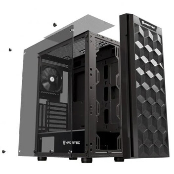 Nfortec Azir Black Cristal Templado USB 3.0 Negra Nfortec Azir Black Cristal Templado USB 3.0 Negra