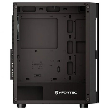 Nfortec Azir Black Cristal Templado USB 3.0 Negra Nfortec Azir Black Cristal Templado USB 3.0 Negra