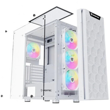 Nfortec Azir White Cristal templado USB 3.0 Blanca Nfortec Azir White Cristal templado USB 3.0 Blanca