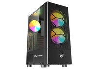 Nfortec Caelum Black RGB Cristal Templado USB 3.0