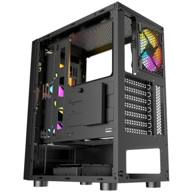 Nfortec Caelum Black RGB Cristal Templado USB 3.0