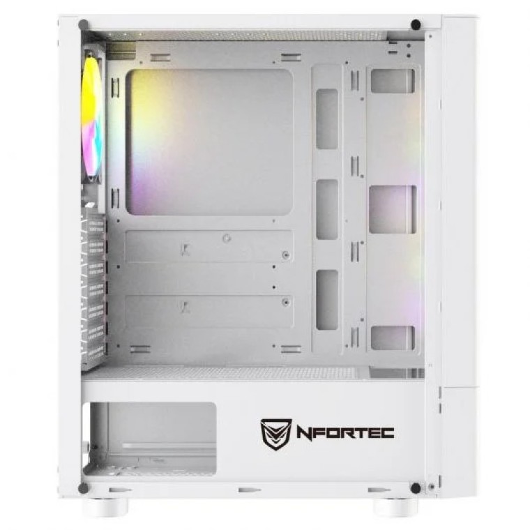 Nfortec Caelum White RGB Cristal Templado USB 3.0