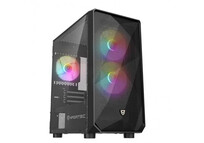 Nfortec Dys Cristal Templado USB 3.0 ARGB Negra