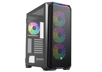Nfortec Krater X Cristal Templado USB 3.0 ARGB Negra