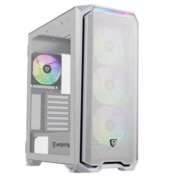 Nfortec Krater X Cristal Templado USB 3.0 ARGB Blanca Nfortec Krater X Cristal Templado USB 3.0 ARGB Blanca