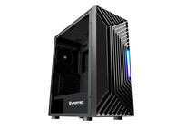 Nfortec Nervia Black ARGB Cristal Templado USB 3.0 Negra