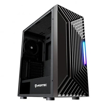 Nfortec Nervia Black ARGB Cristal Templado USB 3.0 Negra Nfortec Nervia Black ARGB Cristal Templado USB 3.0 Negra