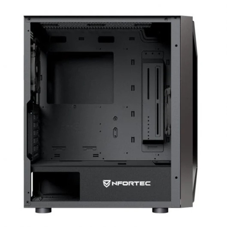 Nfortec Nervia Black ARGB Cristal Templado USB 3.0 Negra