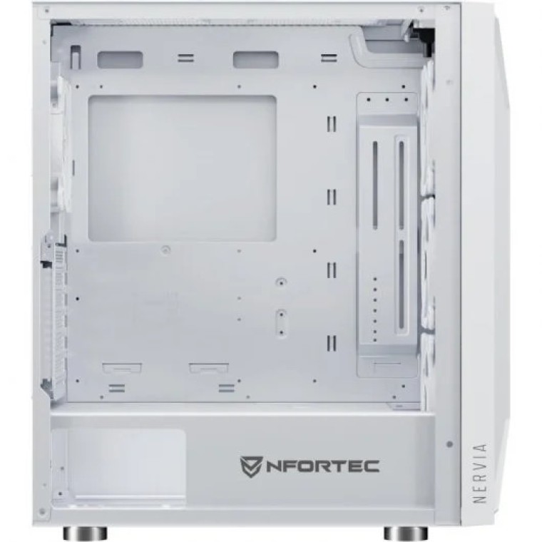 Nfortec Nervia Black ARGB Cristal Templado USB 3.0 Blanca