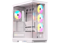 Torre PC Nfortec Ursa ARGB Semi Torre E-ATX Doble Cristal Templado USB-C Blanca