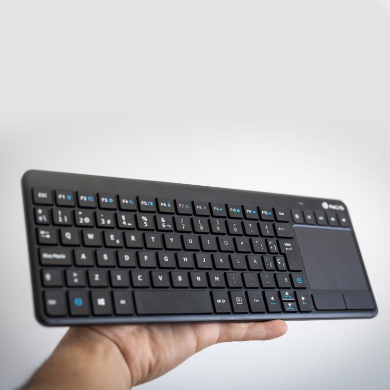 NGS TV Warrior Teclado Inalámbrico con Teclas Multimedia / SmartTV y Touchpad Qwerty Italiano