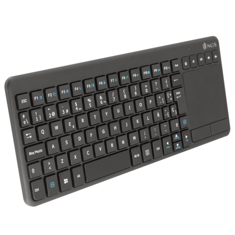 NGS TV Warrior Teclado Inalámbrico con Teclas Multimedia / SmartTV y Touchpad Qwerty Italiano