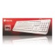 NGS Spike Teclado USB Multimedia Plug & Play 1.4m Qwerty Portugués Blanco