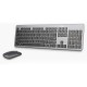 NGS Matrix Combo Teclado Multimedia Qwerty Español + Ratón Slim Inalámbricos Gris