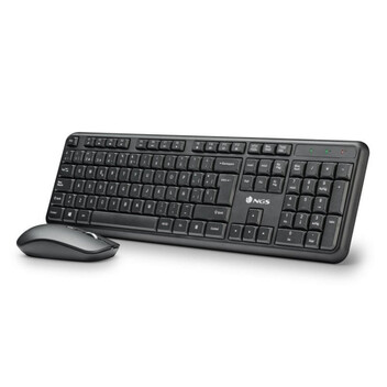 Teclado de membrana NGS Serenity Kit Layout ES inalámbrico ratón ambidiestro silencioso extras Teclado de membrana NGS Serenity Kit Layout ES inalámbrico ratón ambidiestro silencioso extras