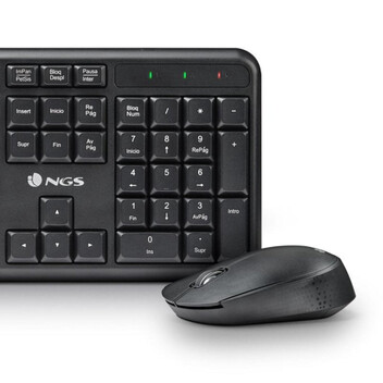 Teclado membrana NGS Harmony Kit Layout ES inalámbrico 12 teclas multimedia Teclado membrana NGS Harmony Kit Layout ES inalámbrico 12 teclas multimedia