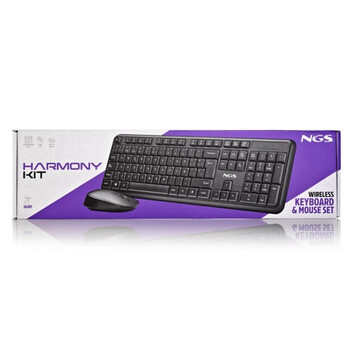 Teclado membrana NGS Harmony Kit Layout ES inalámbrico 12 teclas multimedia Teclado membrana NGS Harmony Kit Layout ES inalámbrico 12 teclas multimedia