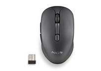 Evo Rust Black Ratón Inalámbrico Recargable Teclas Silenciosas 1600DPI