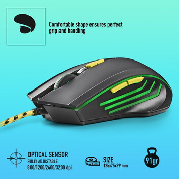 NGS GMX-123 Ratón Gaming con Cable y Luz LED Arcoiris Ultraligero 3200 DPI Negro NGS GMX-123 Ratón Gaming con Cable y Luz LED Arcoiris Ultraligero 3200 DPI Negro
