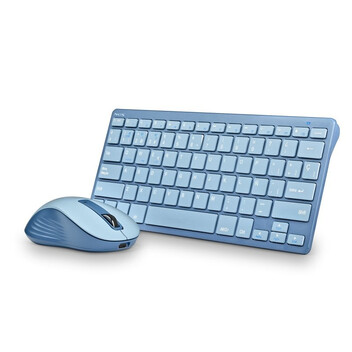 NGS Fantasy Kit Teclado Ratón Multifunción Recargables y Silenciosos 12 Teclas Multimedia Azul NGS Fantasy Kit Teclado Ratón Multifunción Recargables y Silenciosos 12 Teclas Multimedia Azul
