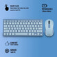 NGS Fantasy Kit Teclado Ratón Multifunción Recargables y Silenciosos 12 Teclas Multimedia Azul NGS Fantasy Kit Teclado Ratón Multifunción Recargables y Silenciosos 12 Teclas Multimedia Azul