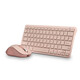 NGS Fantasy Kit Teclado Ratón Multifunción Recargables y Silenciosos 12 Teclas Multimedia Rosa