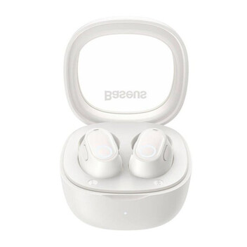 Baseus Bowie WM02 Auriculares inalámbricos Bluetooth con Estuche de Carga Blancos