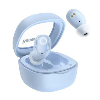 Baseus Bowie WM02 Auriculares Inalámbricos Bluetooth con Estuche de Carga Azul Claro