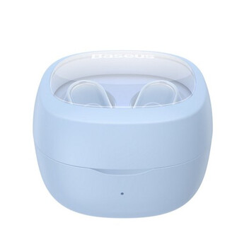 Baseus Bowie WM02 Auriculares Inalámbricos Bluetooth con Estuche de Carga Azul Claro