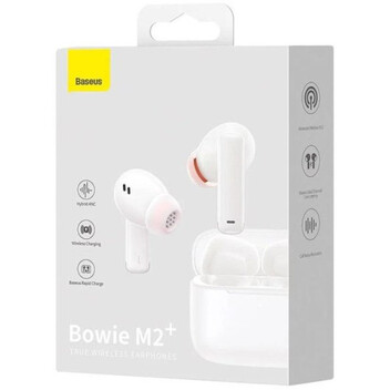 Baseus Bowie M2 Auriculares Bluetooth TWS Blancos con Cancelación Activa de Ruido Baseus Bowie M2 Auriculares Bluetooth TWS Blancos con Cancelación Activa de Ruido