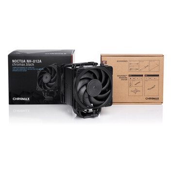 Ventilador CPU Refrigeración Aire Noctua Socket Multi-Socket 120mm NH-U12A chromax.black Negro SSO-B Ventilador CPU Refrigeración Aire Noctua Socket Multi-Socket 120mm NH-U12A chromax.black Negro SSO-B