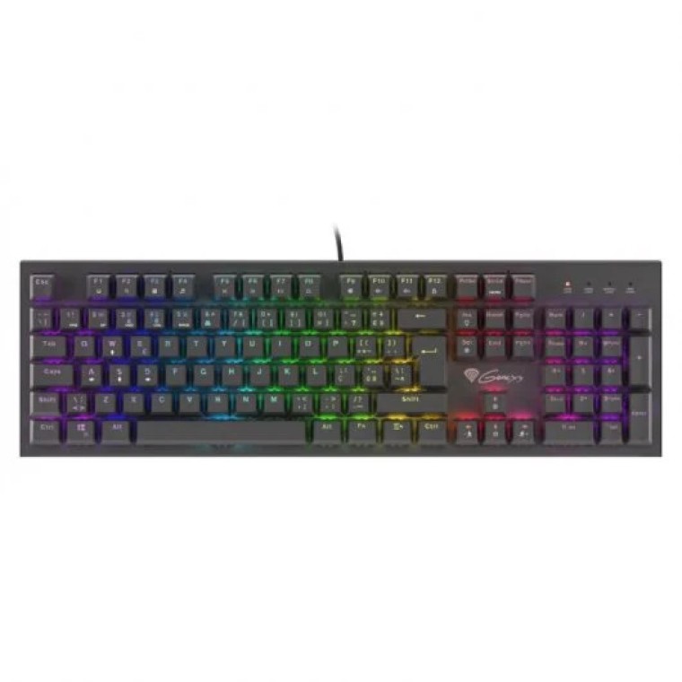 Genesis Thor 300 Teclado Mecánico Gaming RGB Negro Switch Outemu Marrón Layout Portugués