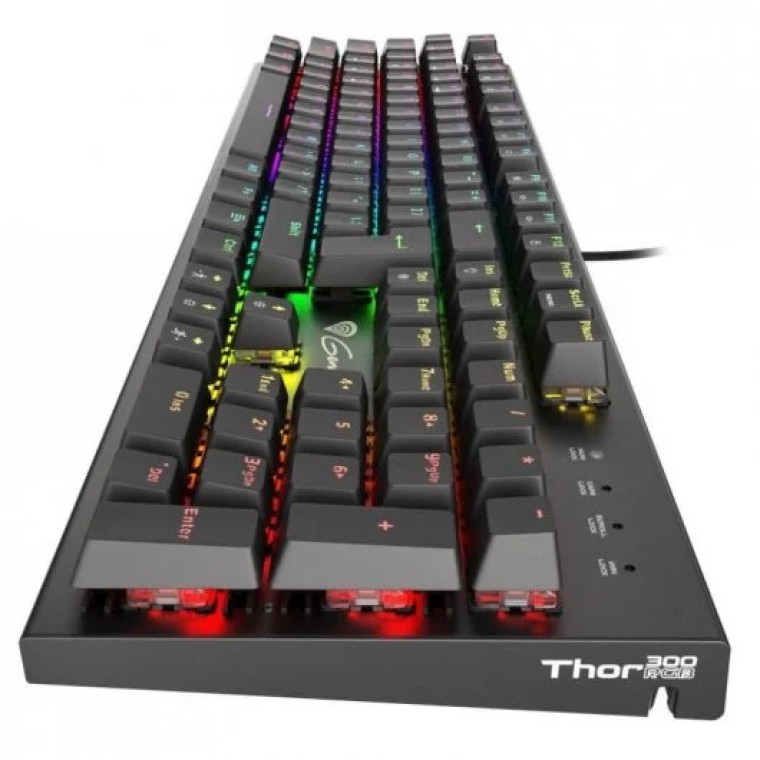 Genesis Thor 300 Teclado Mecánico Gaming RGB Negro Switch Outemu Marrón Layout Portugués