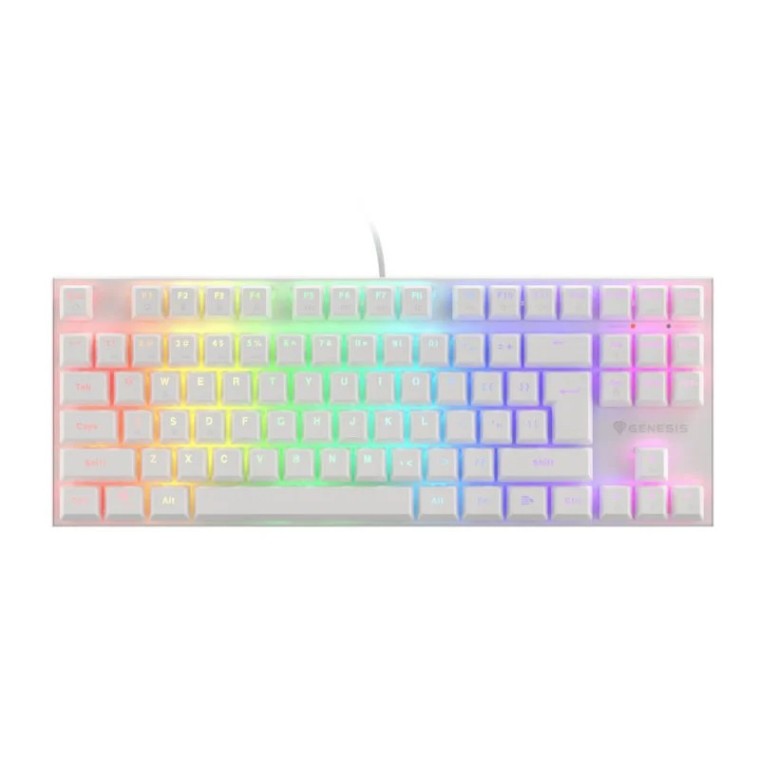 Genesis Thor 303 TKL Teclado Mecánico Gaming RGB Switch Marrón Blanco