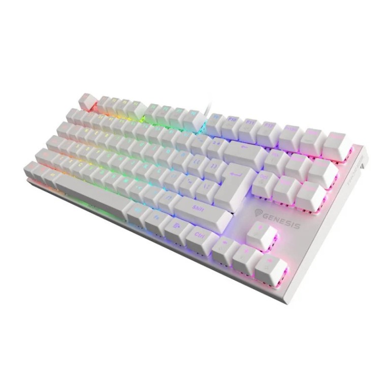 Genesis Thor 303 TKL Teclado Mecánico Gaming RGB Switch Marrón Blanco