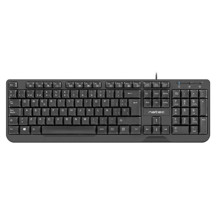 Natec Trout Slim Teclado USB Negro