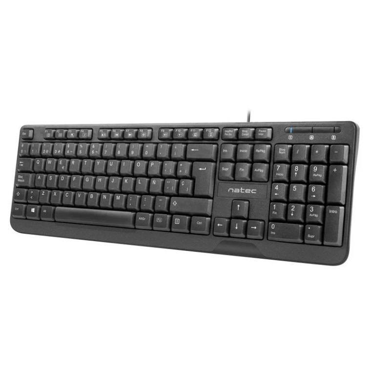 Natec Trout Slim Teclado USB Negro