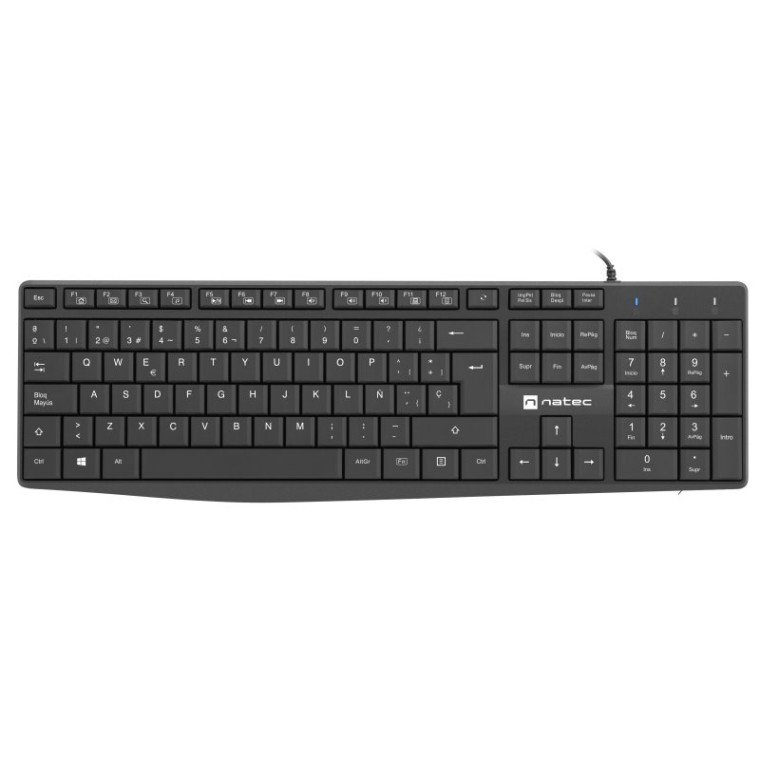 Natec Nautilus Teclado Slim Negro